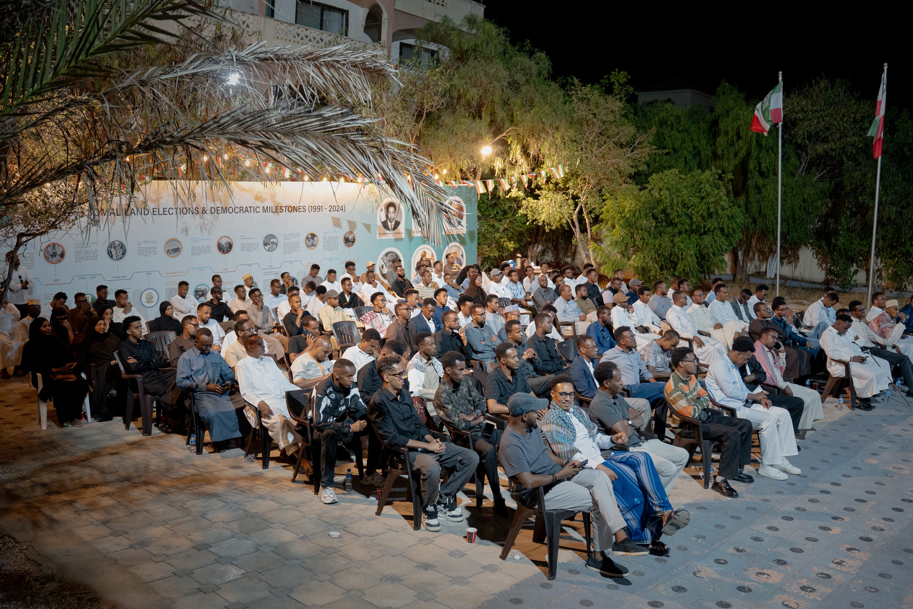 Community members gathered for an evening debate