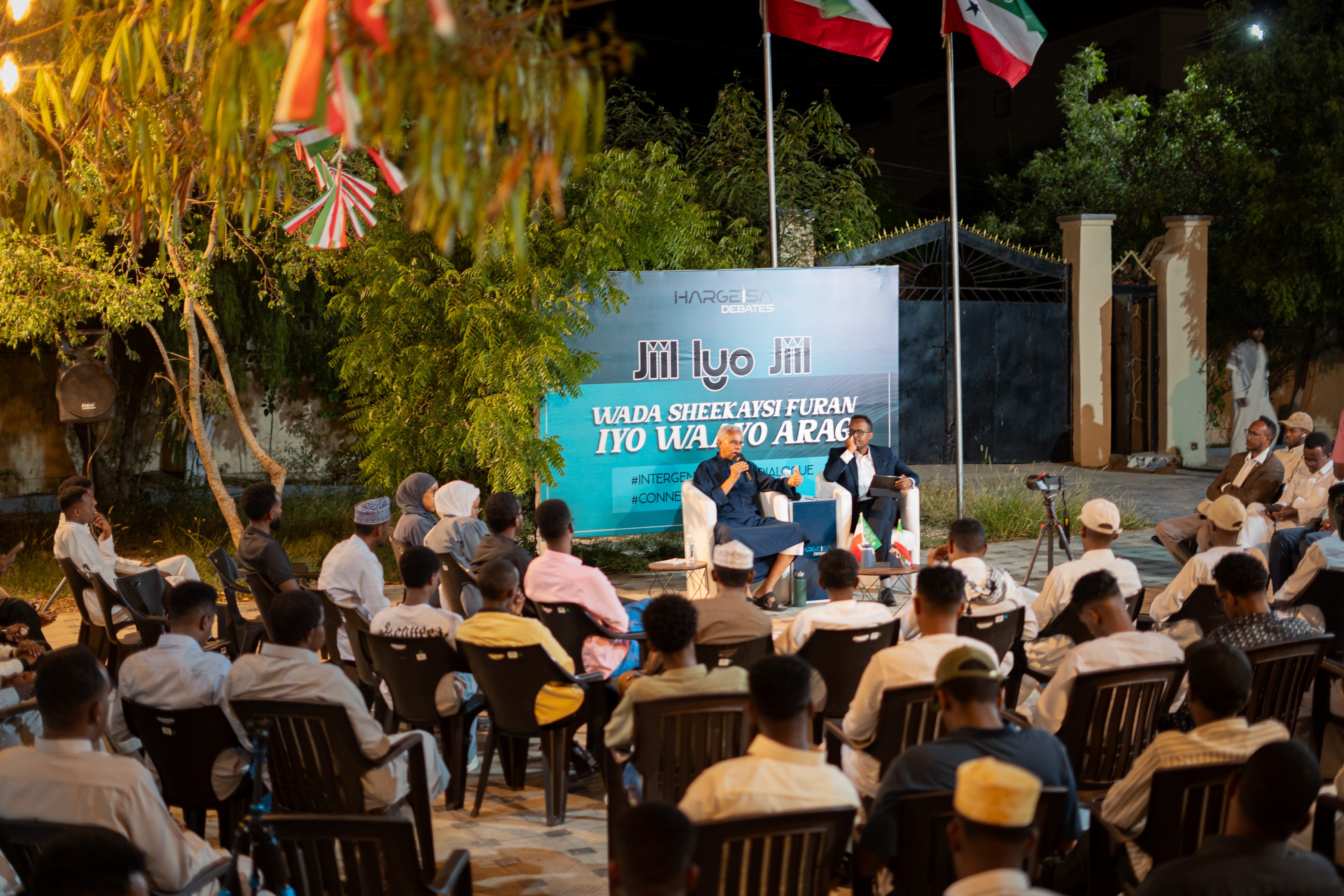 Intergenerational dialogue with speakers and audience members