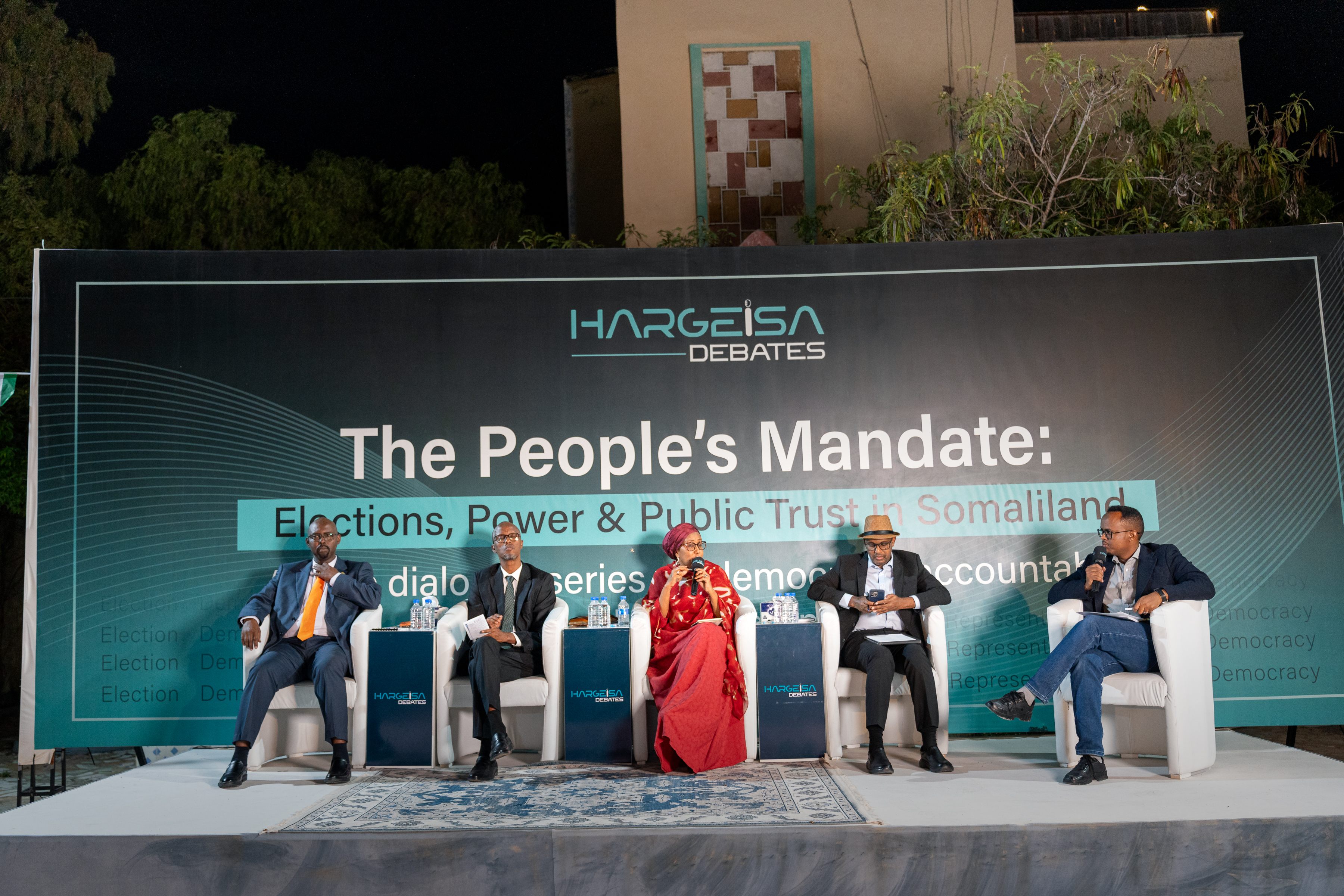 Panelists discussing the people’s mandate in Somaliland