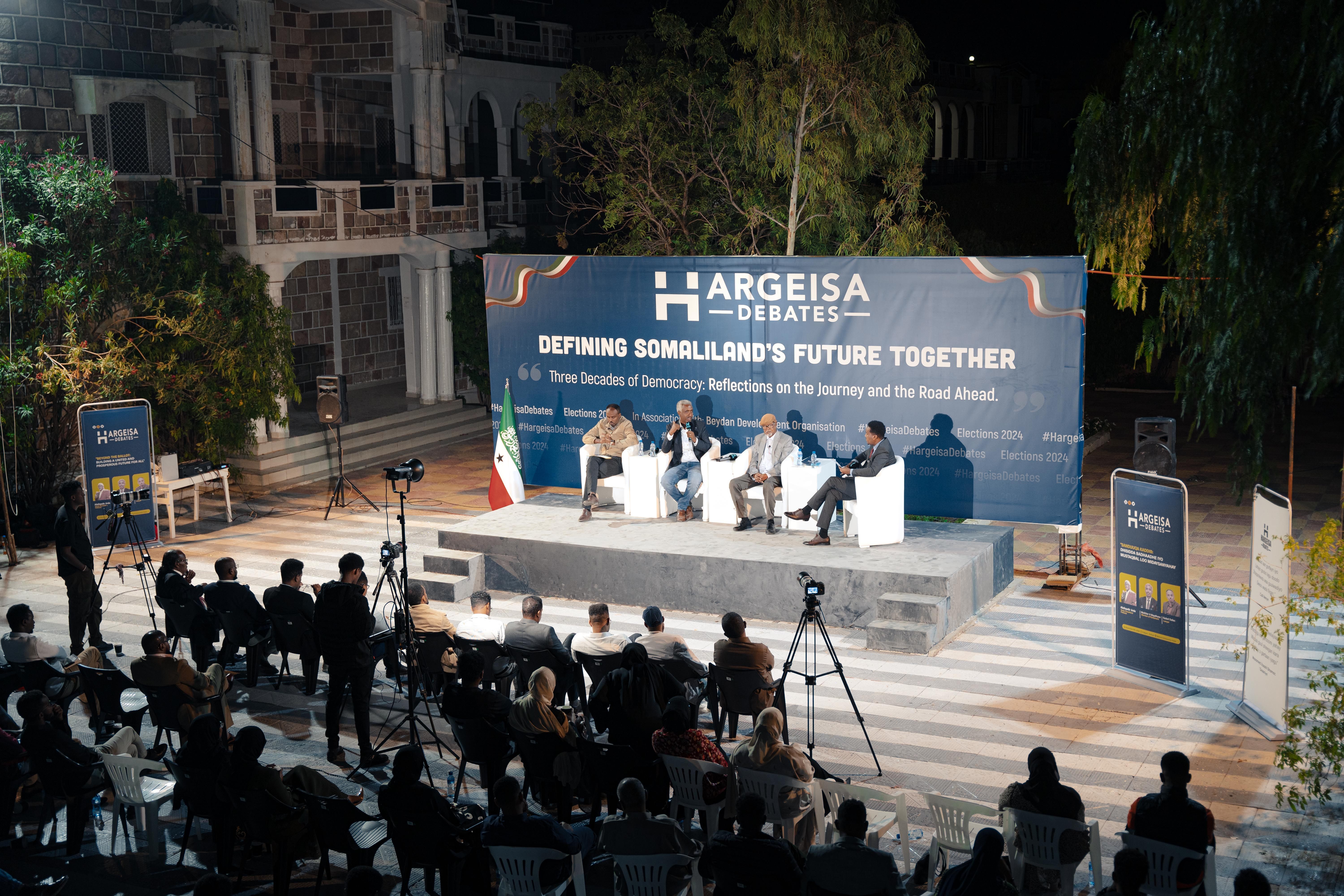 Wide view of a panel defining Somaliland’s future together