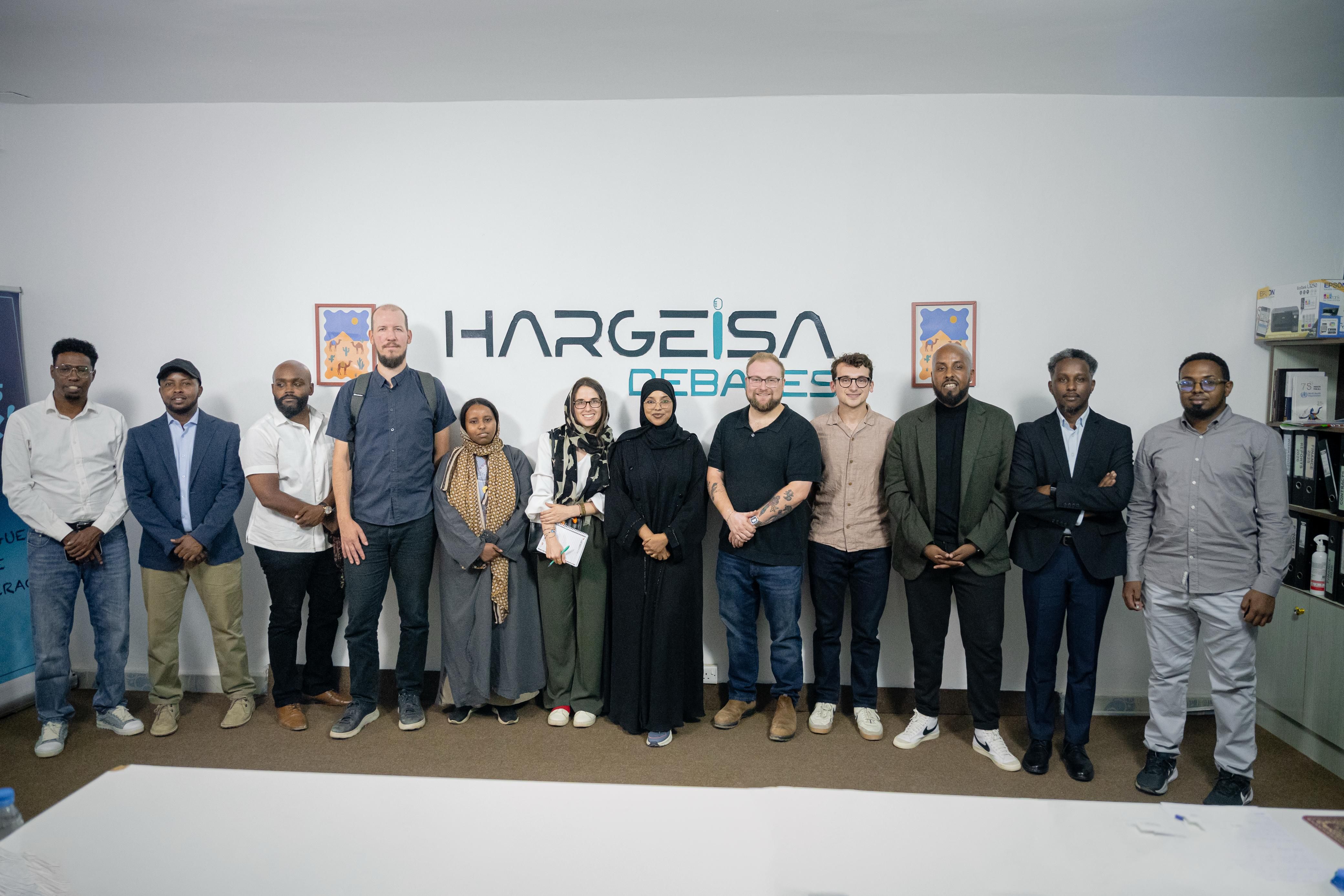 Hargeisa Debates team and visiting partners group photograph